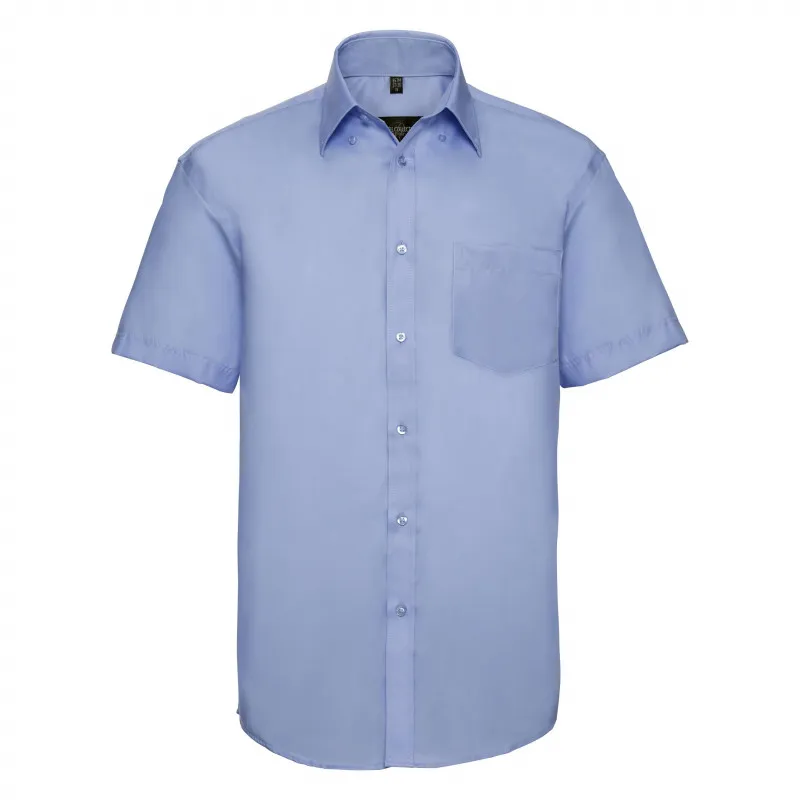 Camisa Sin Plancha Manga Corta Hombre Russell 957M