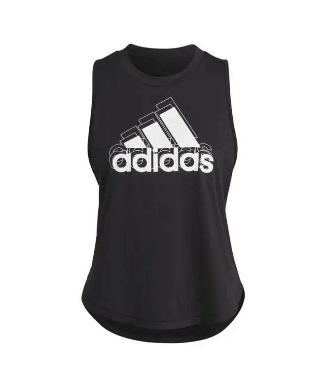 Camiseta adidas Logo Graphic Racerback Mujer Black