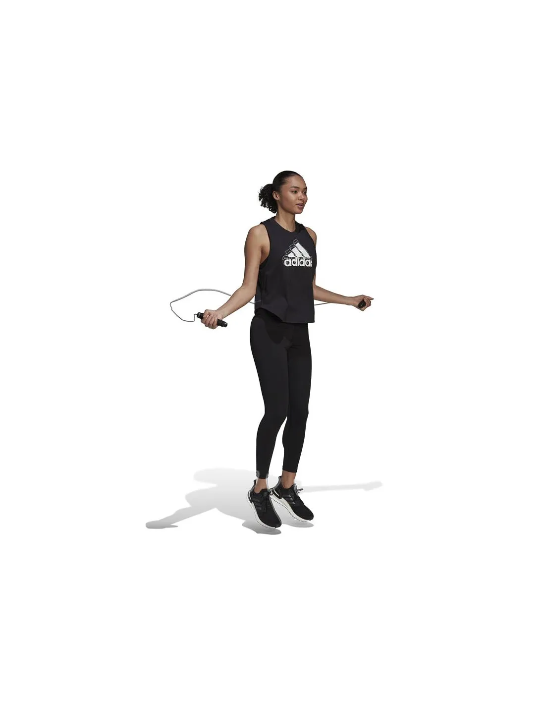 Camiseta adidas Logo Graphic Racerback Mujer Black