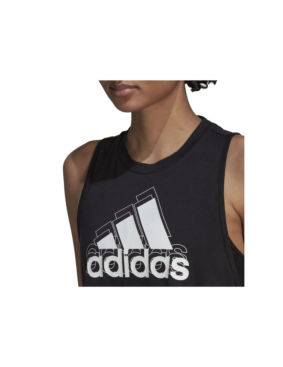 Camiseta adidas Logo Graphic Racerback Mujer Black