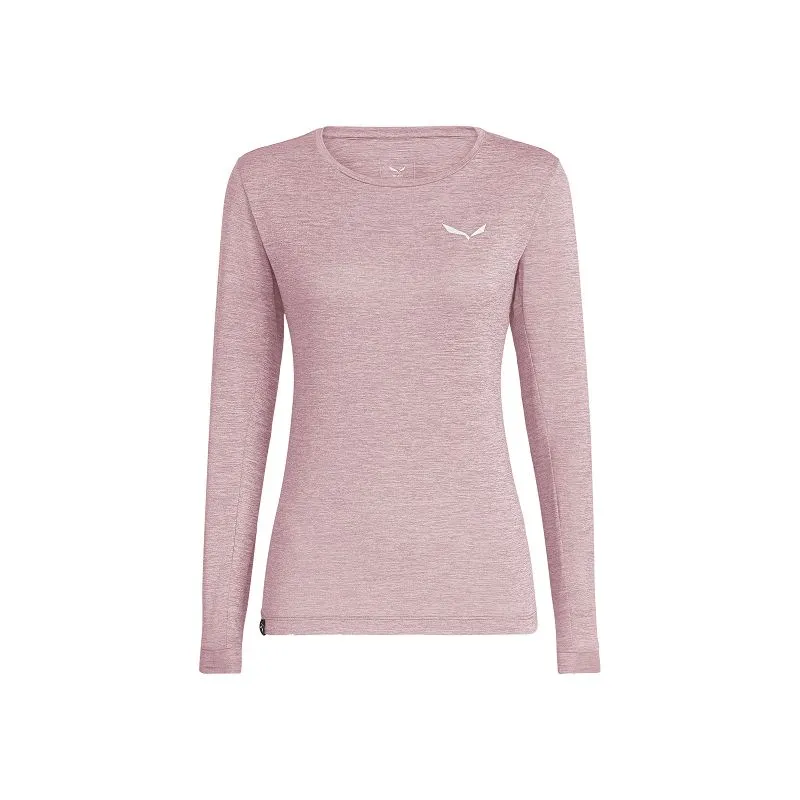 Camiseta de manga larga para mujer Salewa PUEZ MELANGE DRY (zephyr melange)