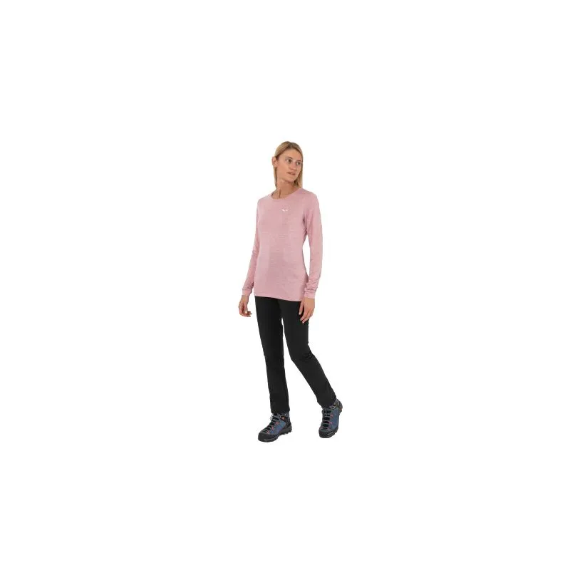 Camiseta de manga larga para mujer Salewa PUEZ MELANGE DRY (zephyr melange)