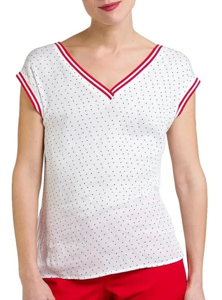 camiseta naf naf heart blanco para mujer