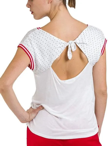 camiseta naf naf heart blanco para mujer