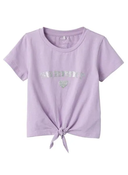 Camiseta Name It Joma Morado para Niña