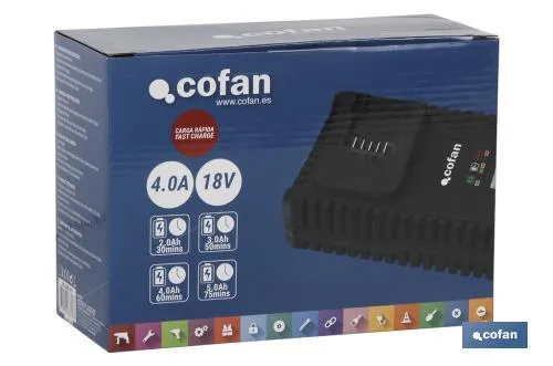 CARGADOR DE BATERIAS I CARGA RáPIDA I 2,4A  18V