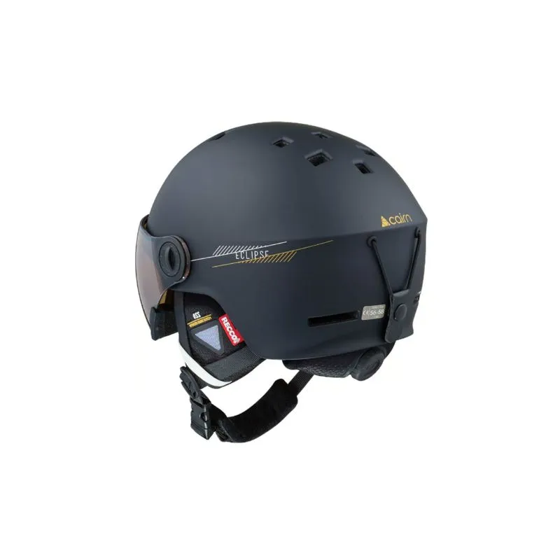 Casco de esquí con visera Cairn ECLIPSE RESCUE PHOTOCHROMIC (MAT BLACK) Cat. 1/3