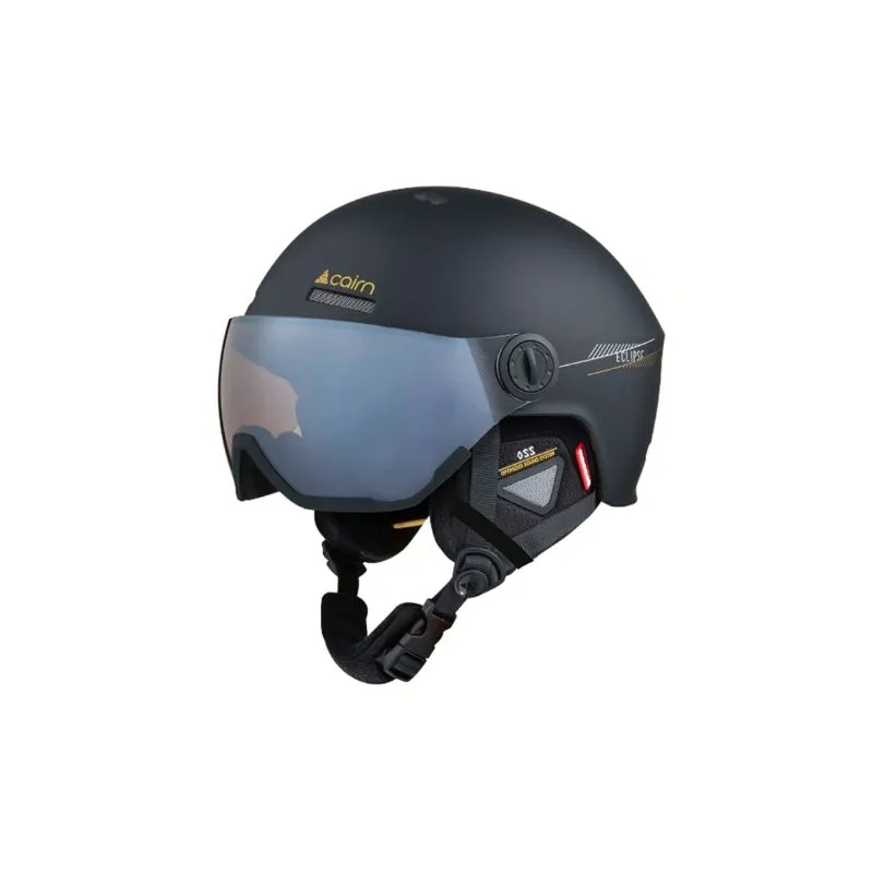 Casco de esquí con visera Cairn ECLIPSE RESCUE PHOTOCHROMIC (MAT BLACK) Cat. 1/3