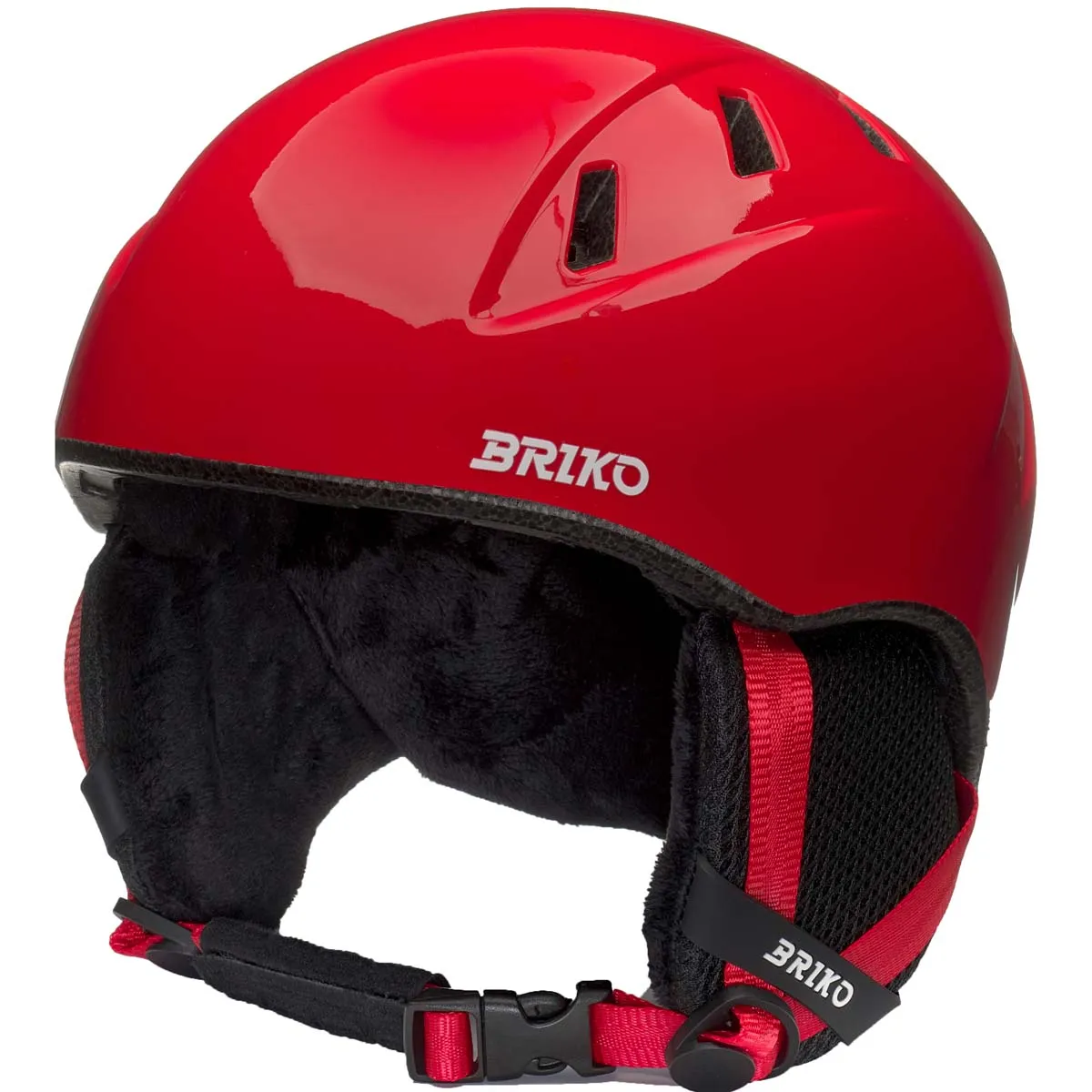 Casco Esquí Niño Makalu Briko Rojo