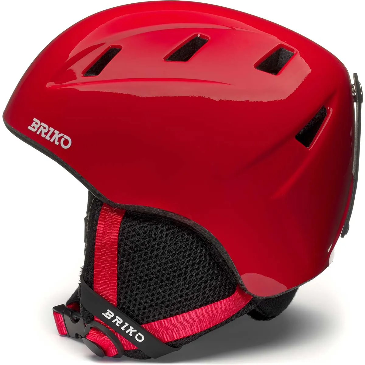 Casco Esquí Niño Makalu Briko Rojo
