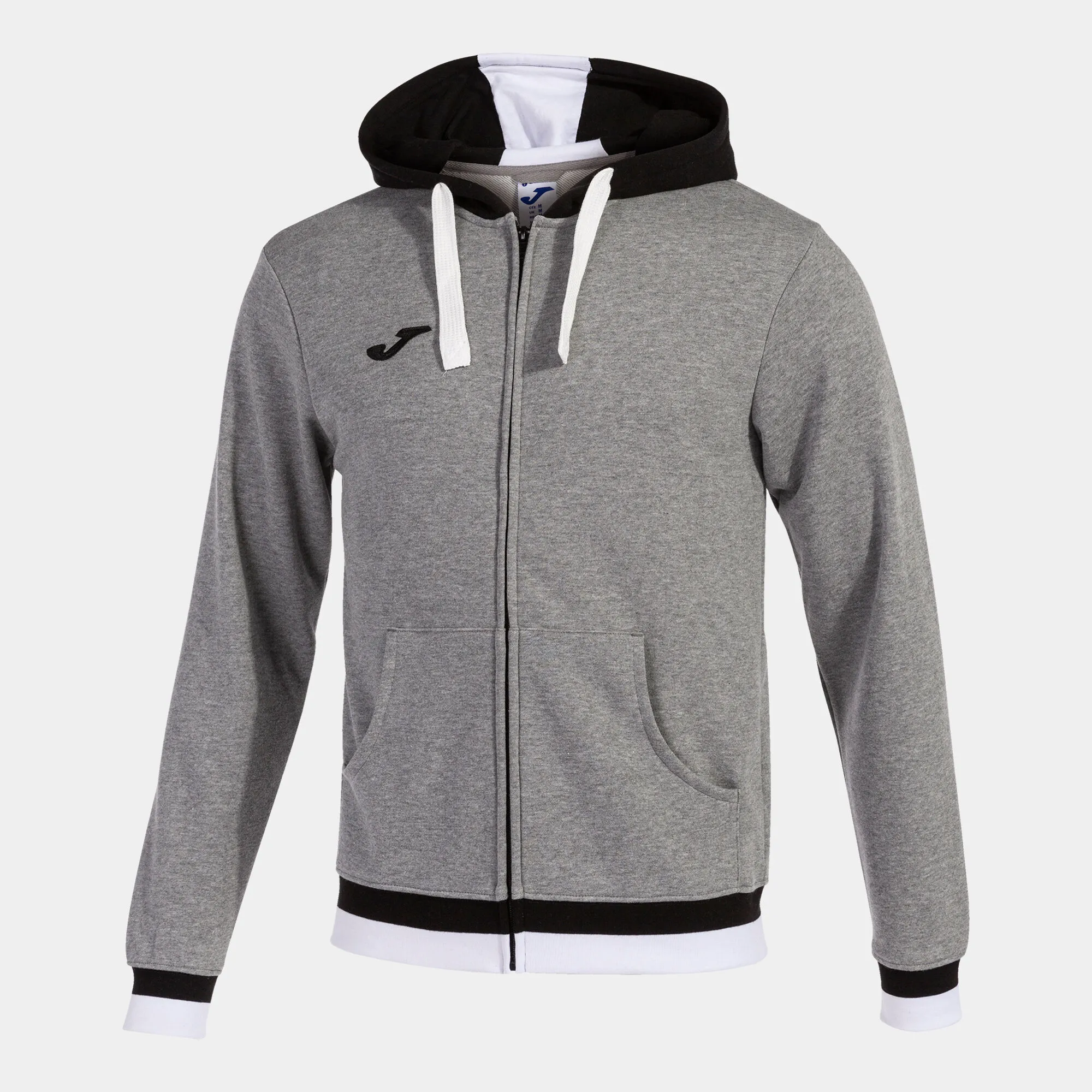Chaqueta con capucha hombre Confort II gris melange negro
