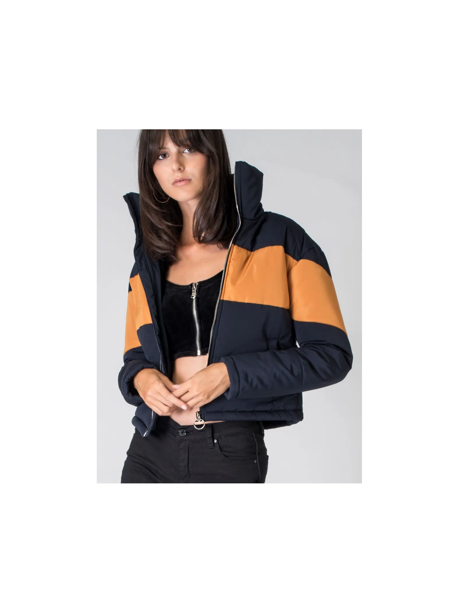 Chaqueta corta lisa