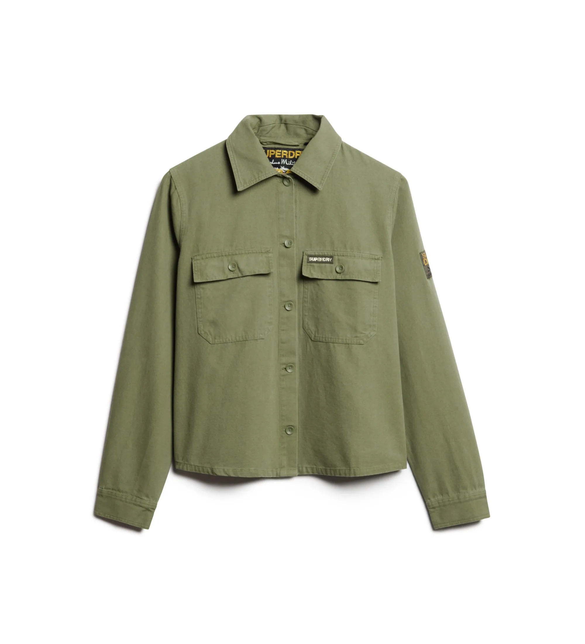 Chaqueta militar adornada verde