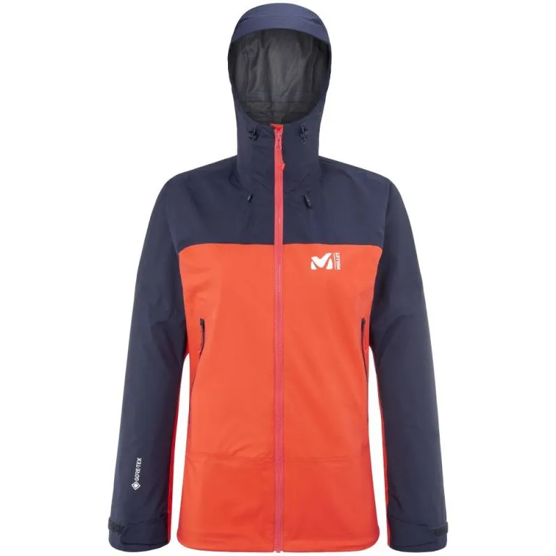 CHAQUETA MILLET KAMET GORETEX PARA MUJER (CROMO CORAL/ZAFIRO)