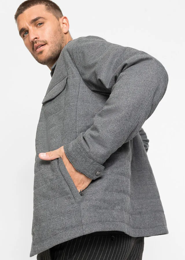 Chaqueta Negro jaspeado
