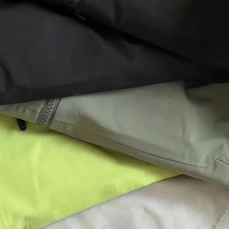 Chaqueta para hombres de alta calidad cremallera chaquetas impermeables de tres capa