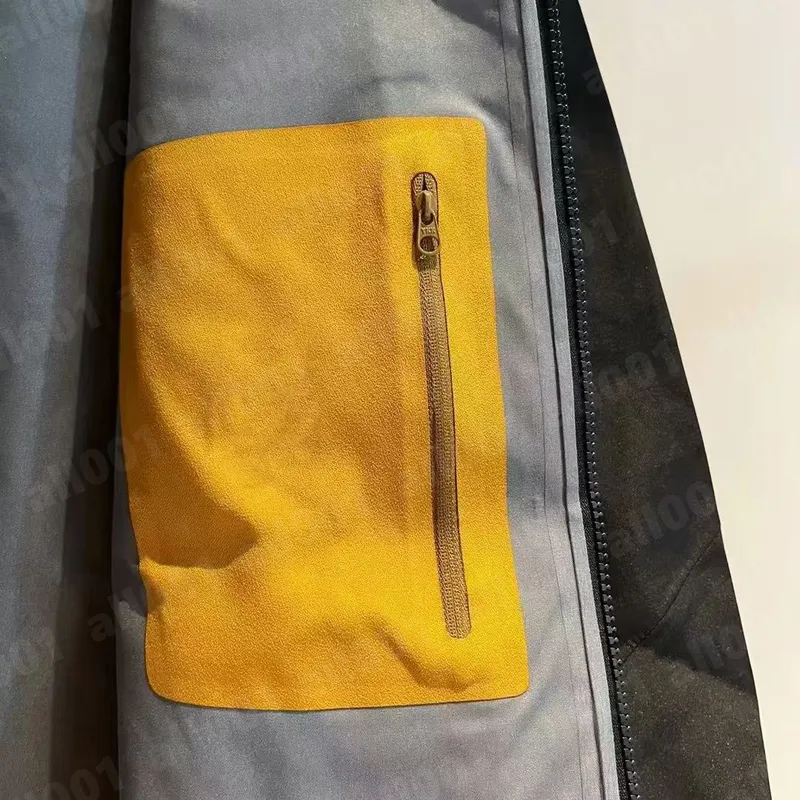 Chaqueta para hombres de alta calidad cremallera chaquetas impermeables de tres capa