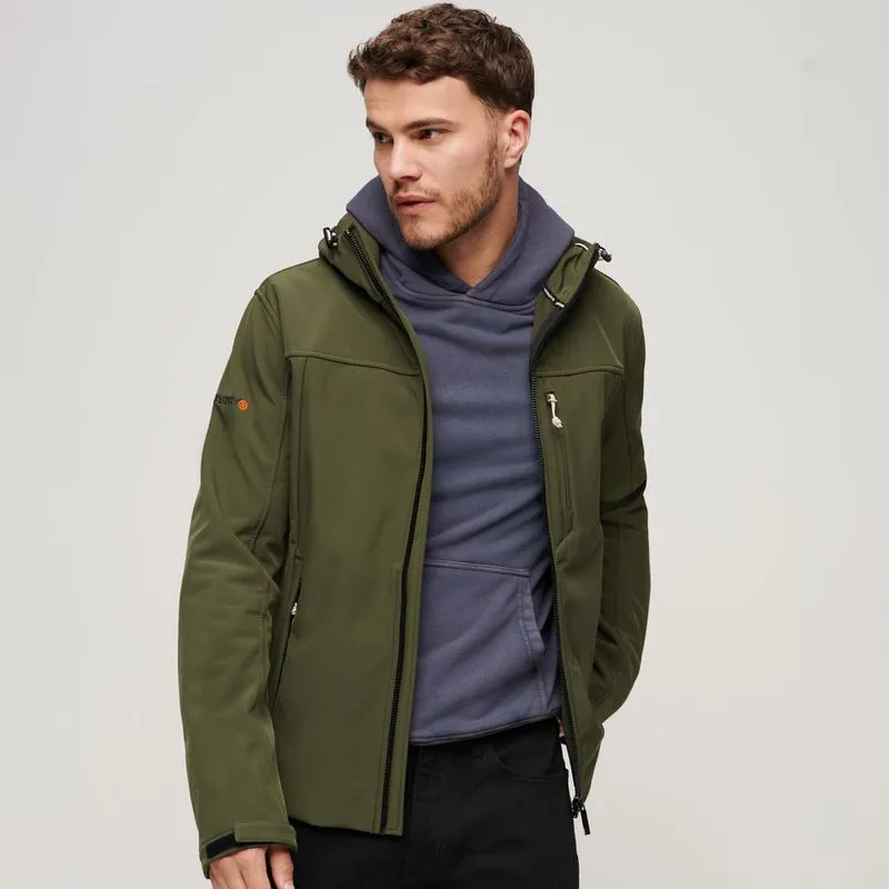 Chaqueta Rompe Vientos Para Hombre Hooded Soft Shell Trekker Superdry