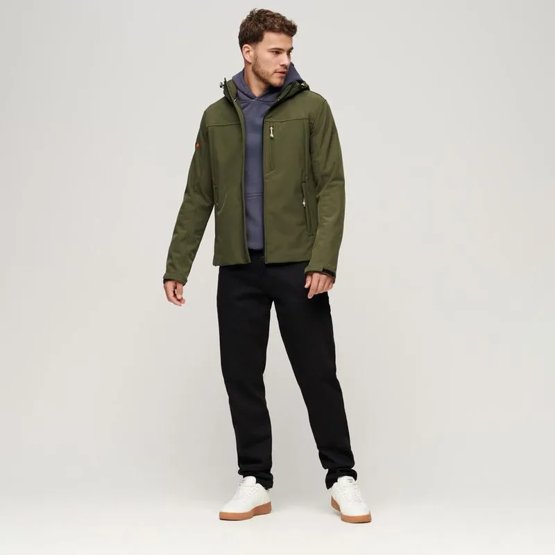 Chaqueta Rompe Vientos Para Hombre Hooded Soft Shell Trekker Superdry