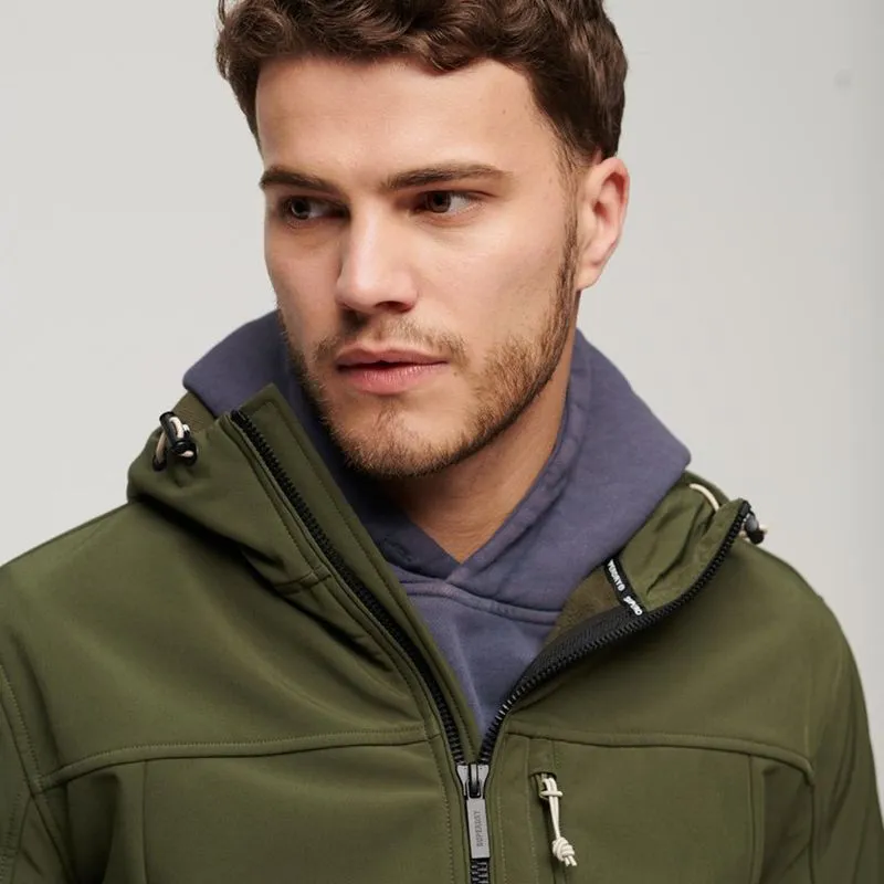 Chaqueta Rompe Vientos Para Hombre Hooded Soft Shell Trekker Superdry