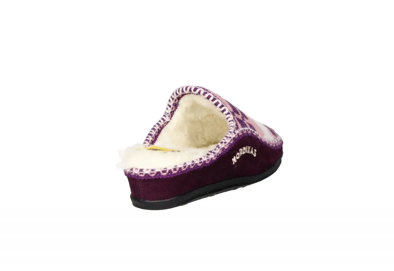 Chinela Casa Morado/rosa Perritos