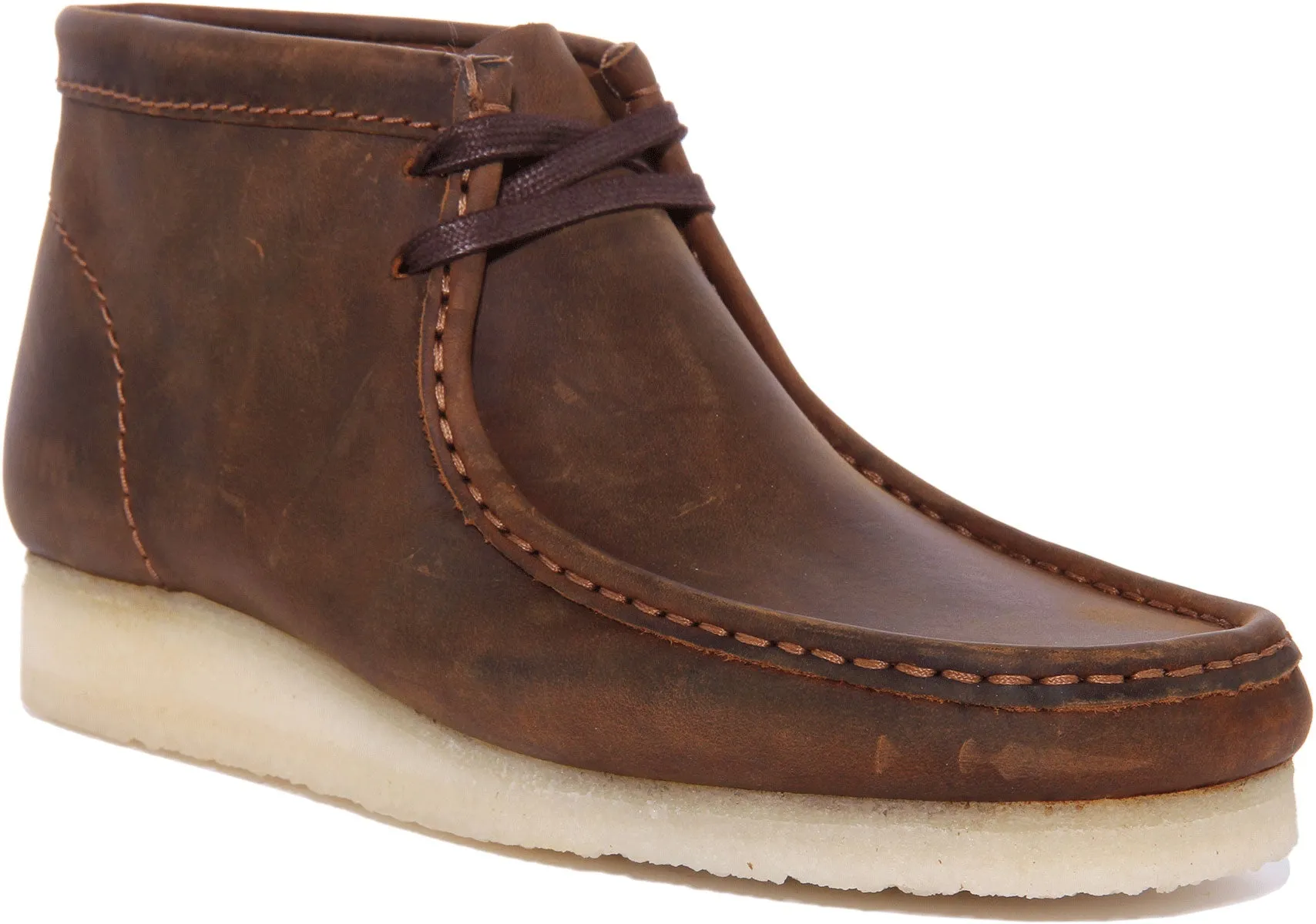 Clarks Originals Wallabee Botines de ante de 2 ojales para hombre en negro