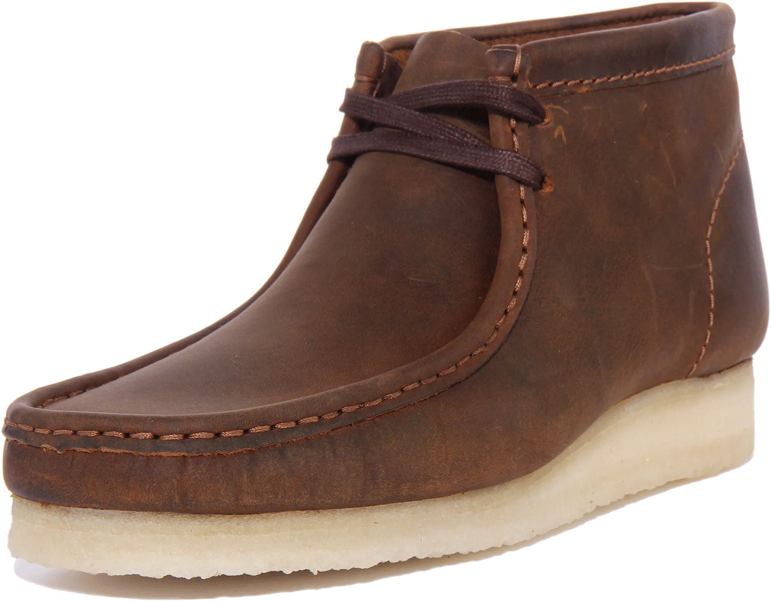 Clarks Originals Wallabee Botines de ante de 2 ojales para hombre en negro
