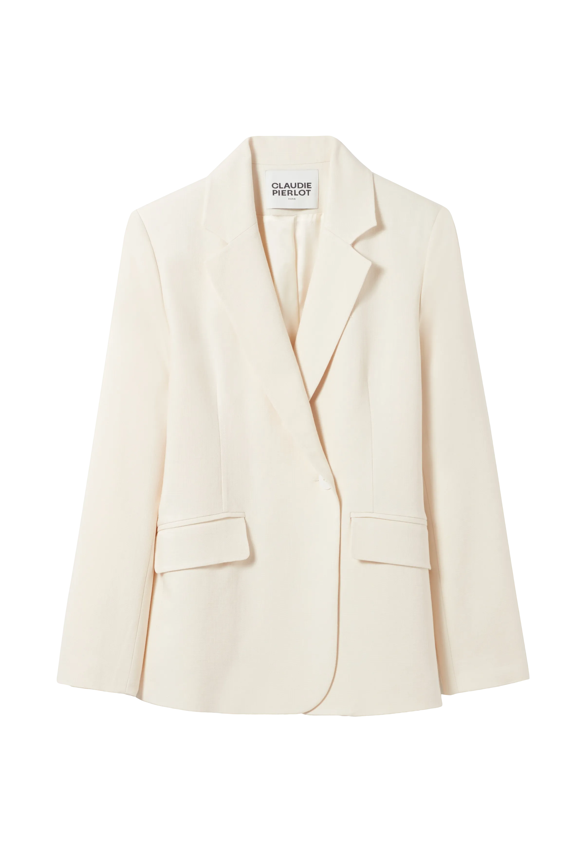 CLAUDIE PIERLOT Chaqueta sastre recta en blanco