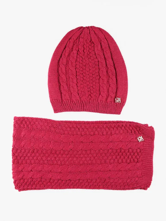 Cm Collection Conjunto niña: gorro + bufanda
