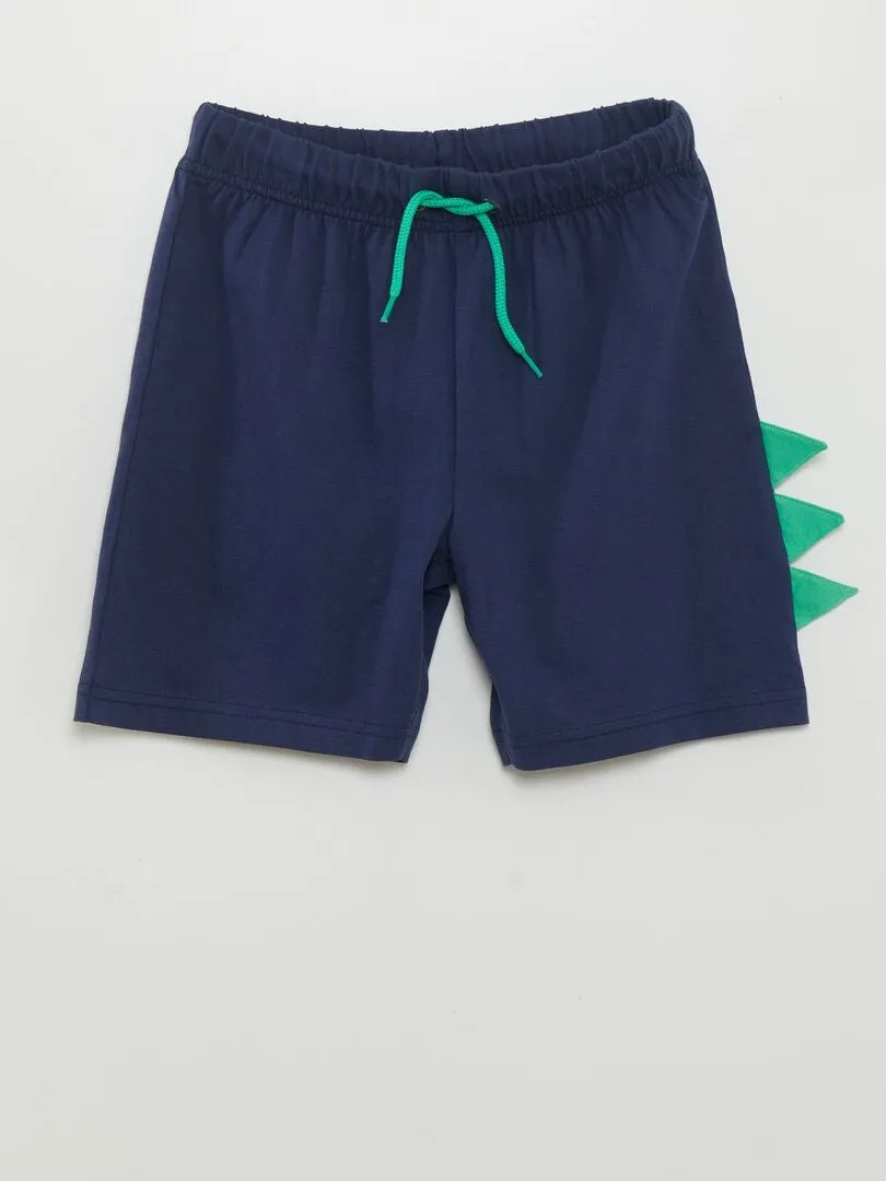 CONJUNTO DE PIJAMA CORTO 'DINOSAURIOS'  2 PIEZAS  VERDE