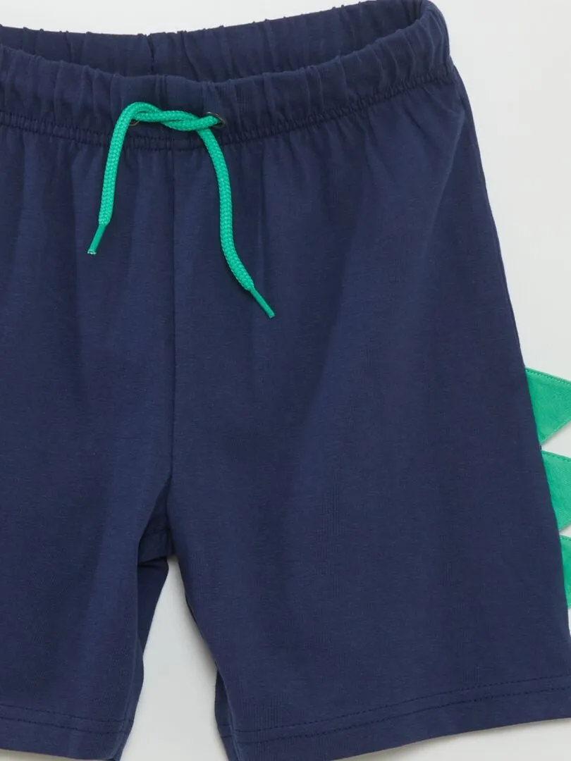 CONJUNTO DE PIJAMA CORTO 'DINOSAURIOS'  2 PIEZAS  VERDE