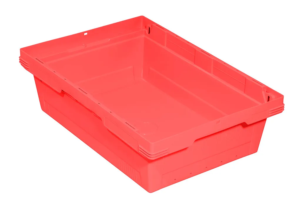 CONT. APILABLE POLIV CLASSICLINE D, ENCAJ., 600 X 400 X 173 MM, ROJO, PACK = 3 UDS.