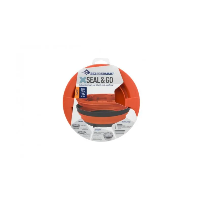 CONTENEDOR DE ALIMENTOS PLEGABLE SEA TO SUMMIT XSEAL AND GO XLARGE 850 ML