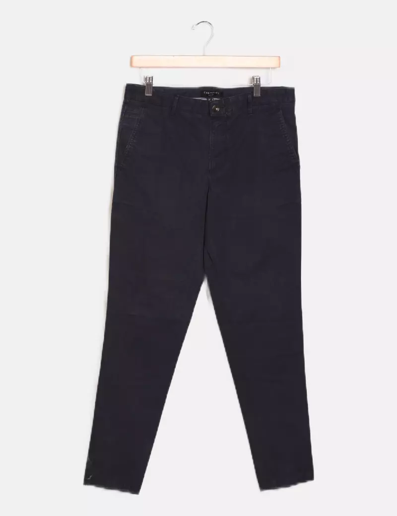 Cortefiel Pantalón chino azul marino