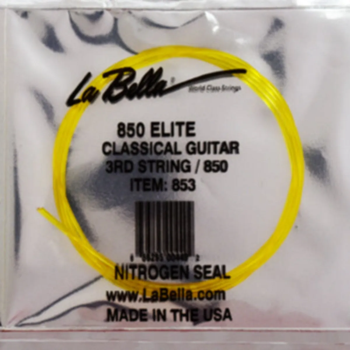 CUERDA P/GUITARRA LA BELLA GOLDEN 3A NYLON NEGRO