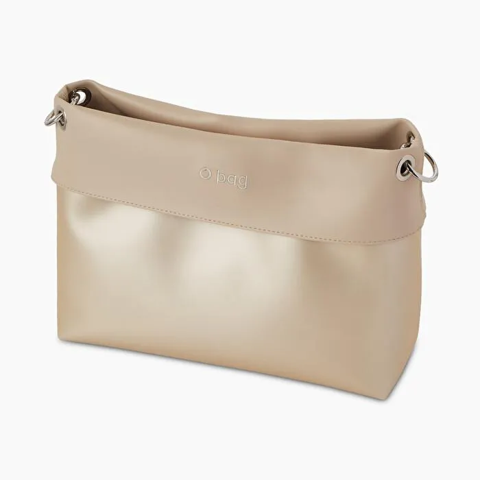 Cuerpo arena metal tejido de goma O bag turn wide
