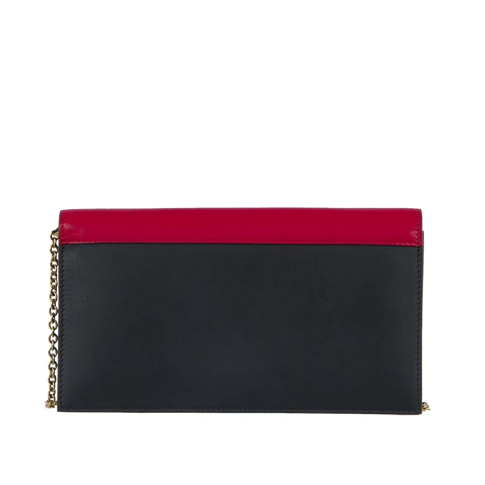 Céline Clutch Tricolor con Cadena