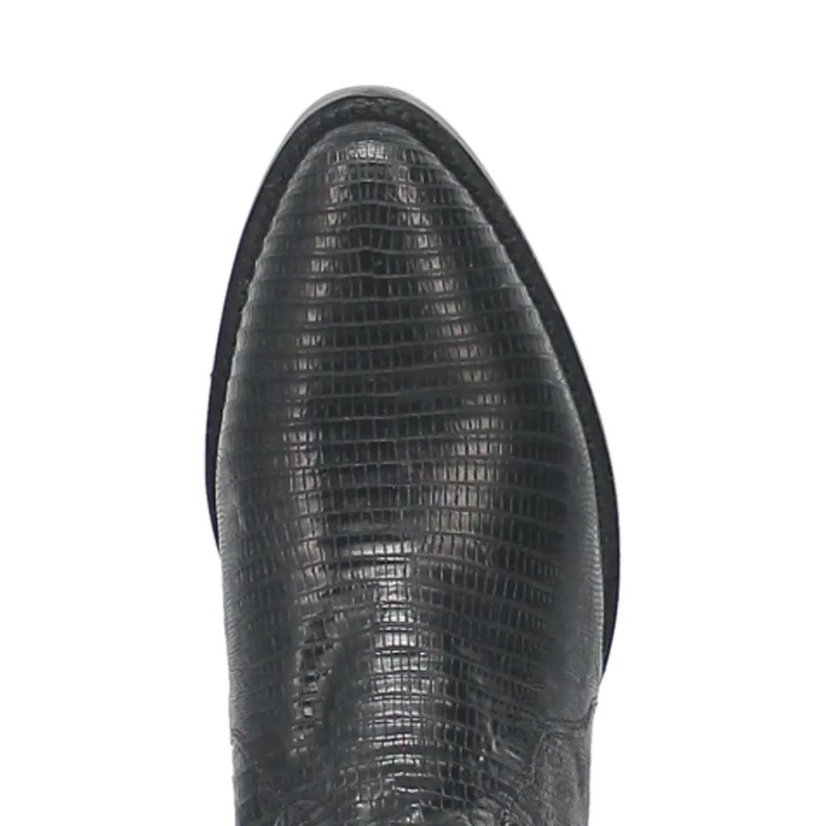 DAN POST MEN'S WINSTON GENUINE LIZARD ROUND TOE BOOTS  BLACK