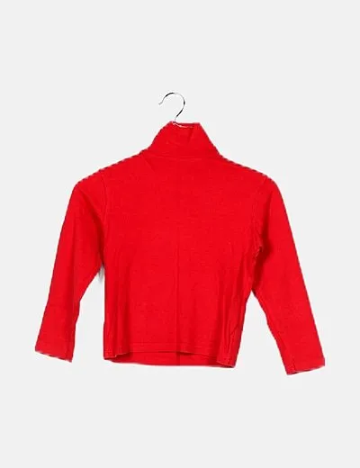 Decathlon Jersey rojo cuello vuelto