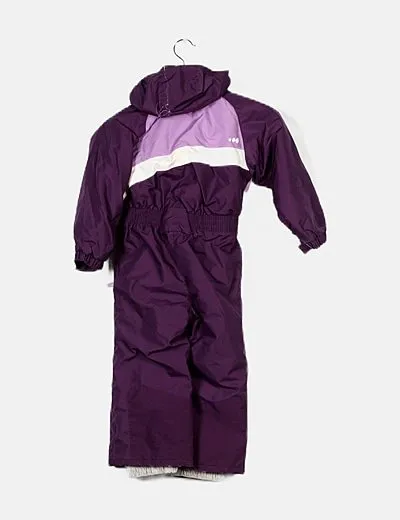 Decathlon Mono morado con capucha