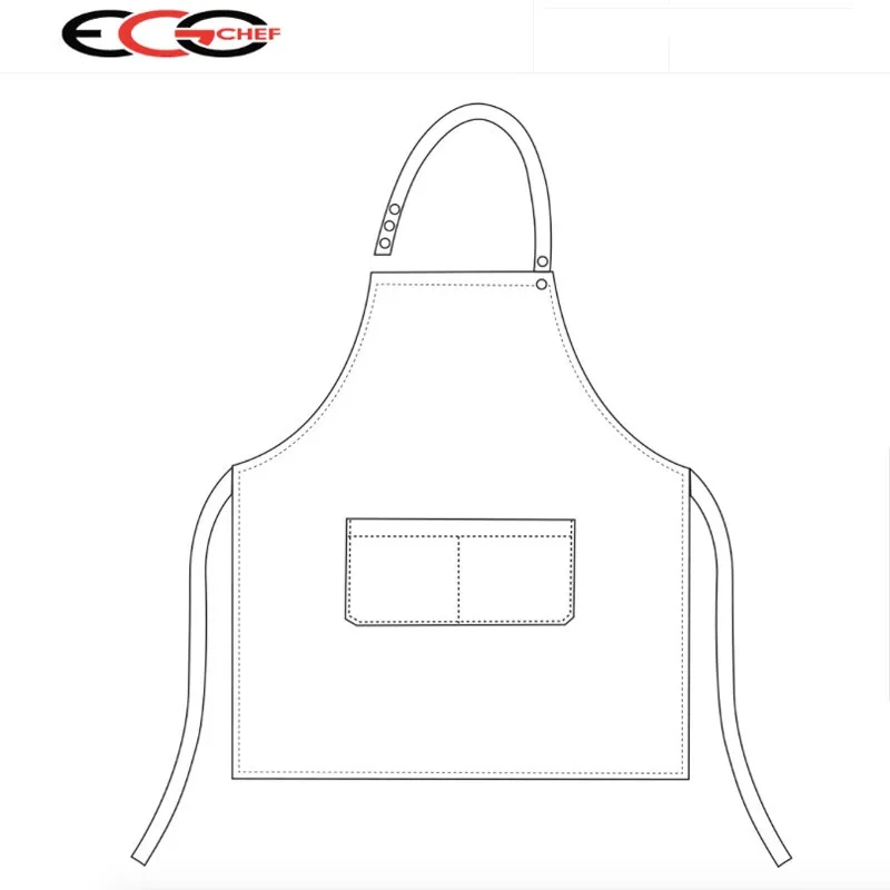 DELANTAL HOSTELERíA CON PETO CORTO GEAR  EGOCHEF