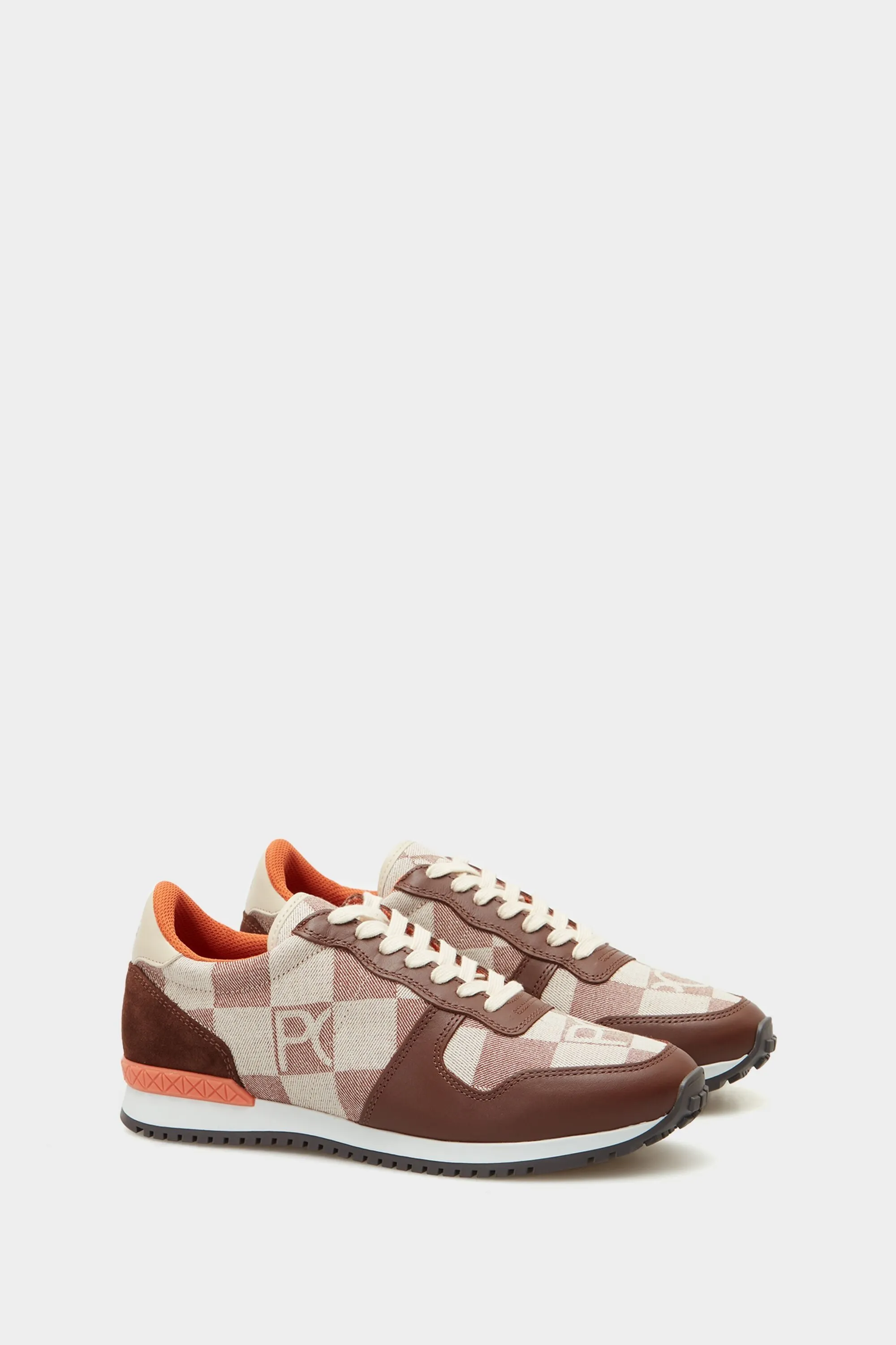Deportiva piel y Lona Cubos Denim