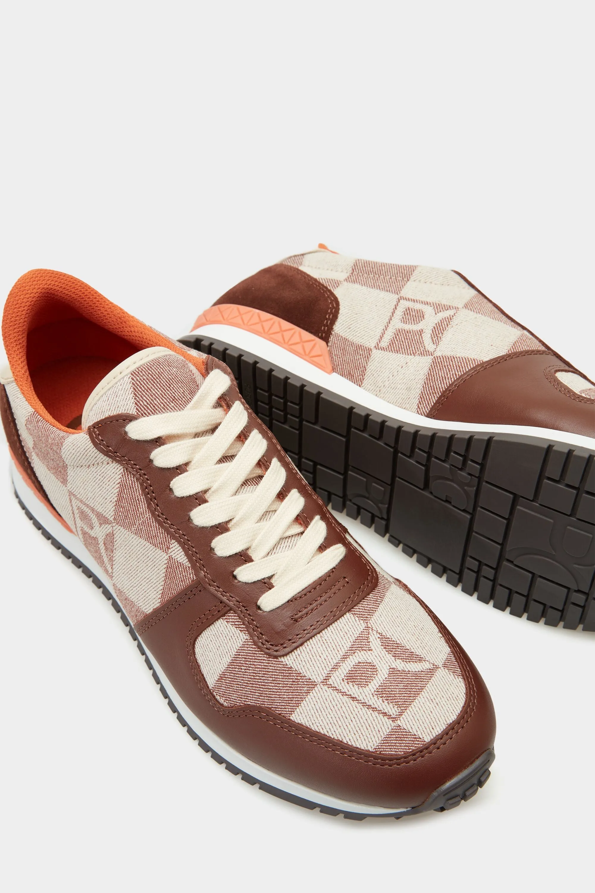 Deportiva piel y Lona Cubos Denim