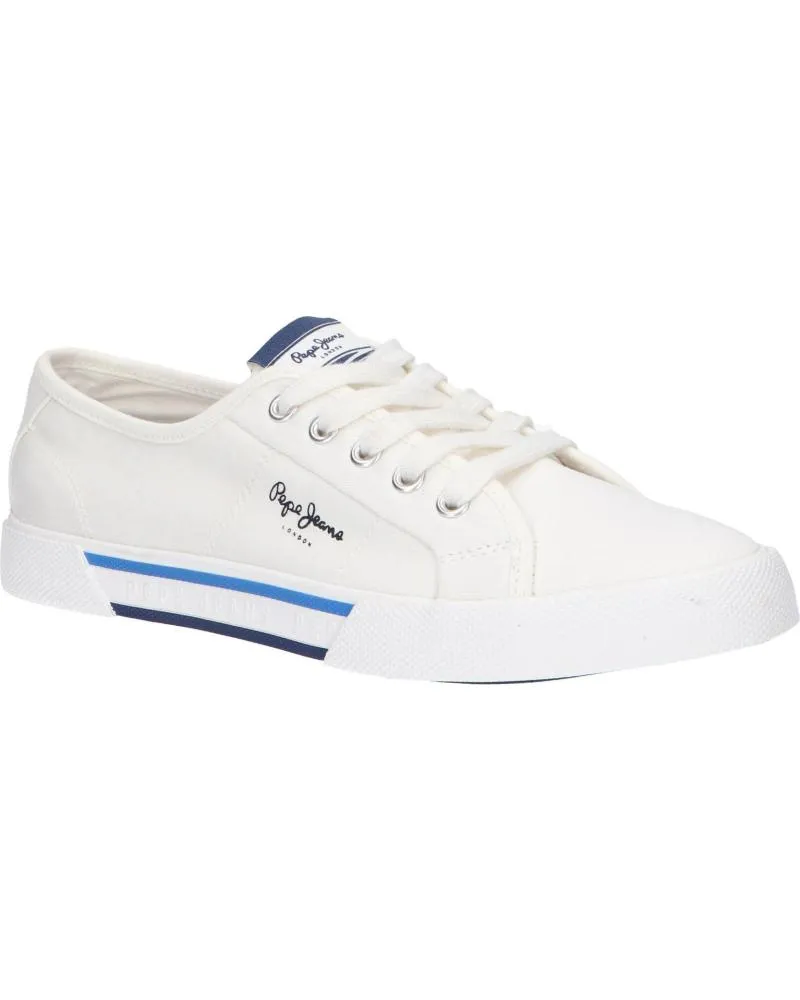 Deportivas de Mujer y Niña y Niño PEPE JEANS PBS30527 BRADY 800 WHITE