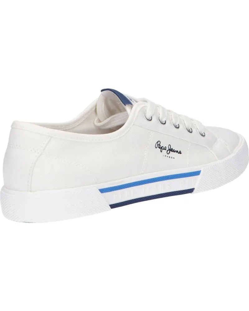 Deportivas de Mujer y Niña y Niño PEPE JEANS PBS30527 BRADY 800 WHITE