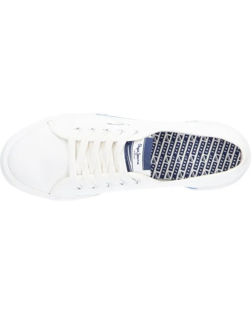 Deportivas de Mujer y Niña y Niño PEPE JEANS PBS30527 BRADY 800 WHITE