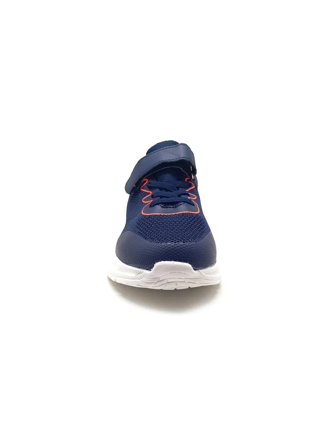DOUBLE MEMORY DEPORTIVA NIÑO MARINO COMBINADO CON NARANJA CÓMODA Y VERSATIL H318