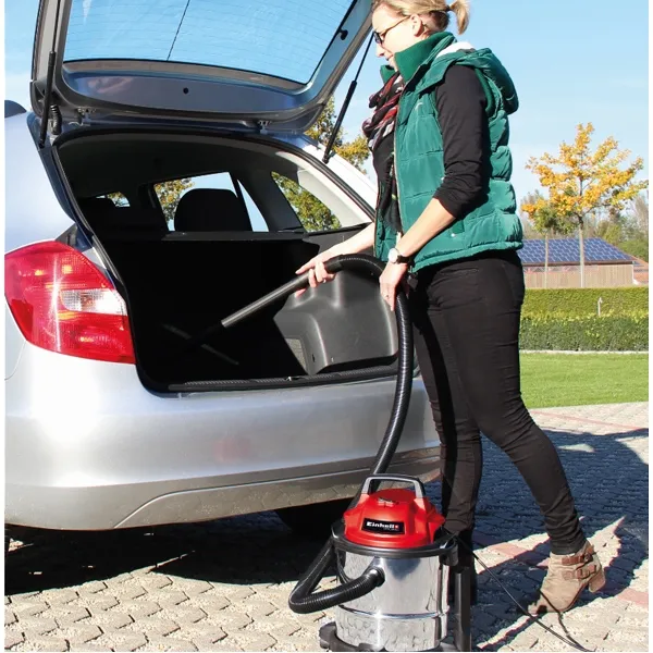 EINHELL  TCVC 1812 S  ASPIRADOR SECOHúMEDO, 1250 W, 180 MBAR, 12 L, TANQUE DE ACERO INOXIDABLE