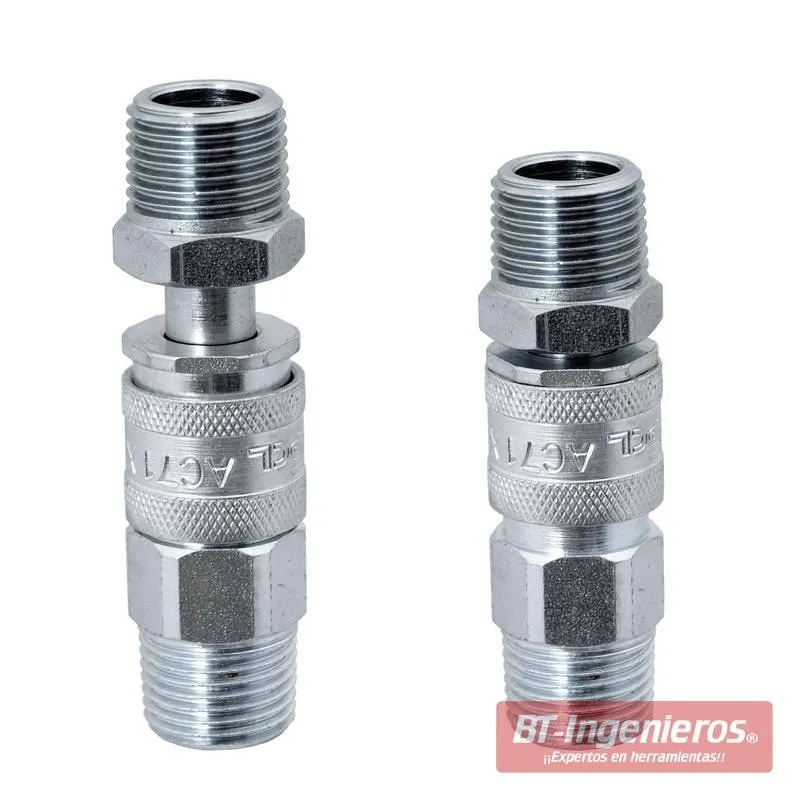 Enchufe rápido neumatico con rosca macho 1/2" BSP
