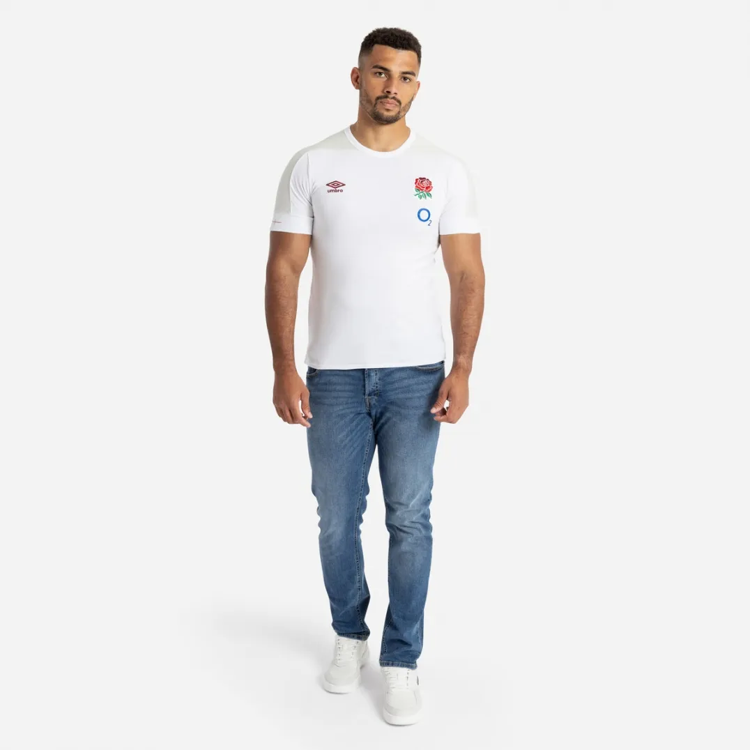 ENGLAND PRESENTATION TEE S/S (O2) BRILLIANT WHITE / FOGGY DEW